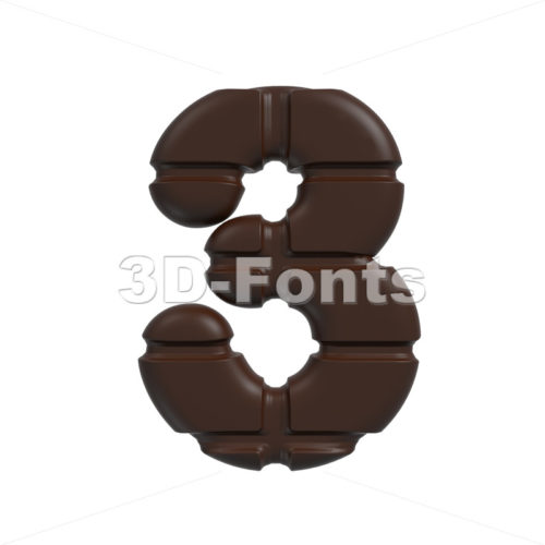 chocolate number 3 – 3d digit