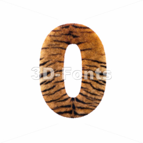 Tiger number 0 – 3d digit