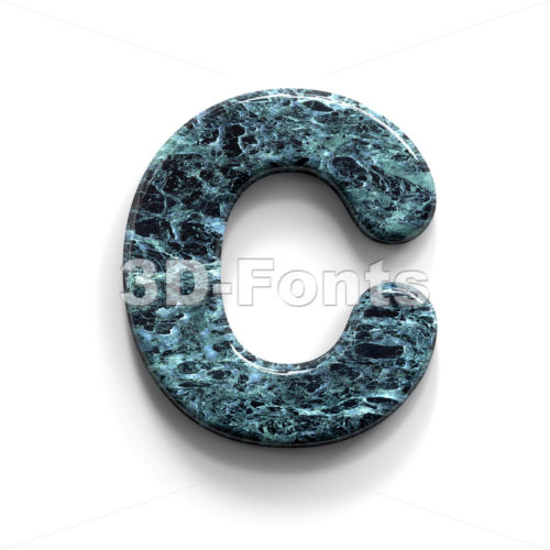 3d Marble font C - Capital 3d letter - 3D Fonts Collections | Top Quality Letters, Numbers and Symbols !