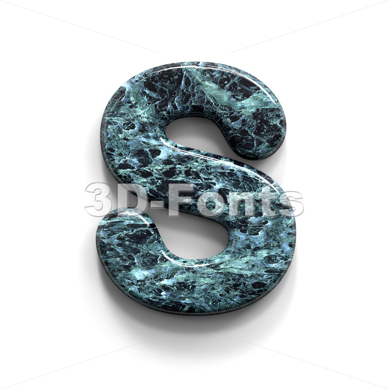 Marble font S | Uppercase letter