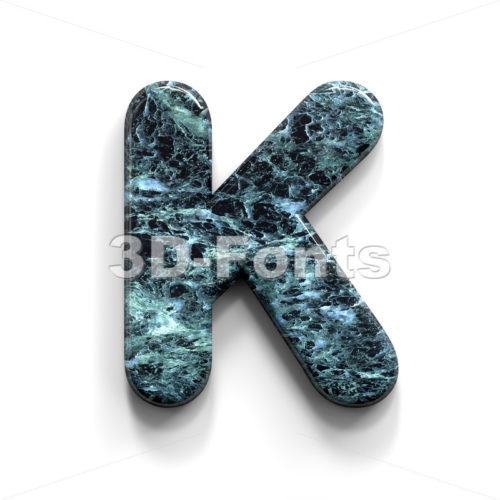Uppercase Marble letter K - Capital 3d font - 3D Fonts Collections | Top Quality Letters, Numbers and Symbols !