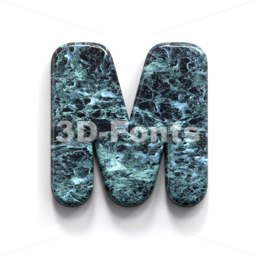 marble character M - Capital 3d letter - 3D Fonts Collections | Top Quality Letters, Numbers and Symbols !