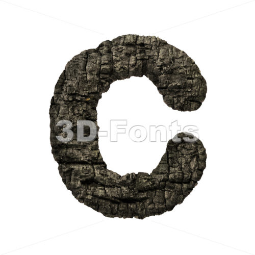 3d burnt wood font C - Capital 3d letter - 3D Fonts Collections | Top Quality Letters, Numbers and Symbols !