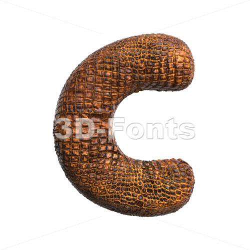 3d crocodile font C - Capital 3d letter - 3D Fonts Collections | Top Quality Letters, Numbers and Symbols !