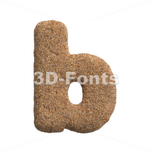 holiday alphabet character B - Lower-case 3d letter - 3D Fonts Collections | Top Quality Letters, Numbers and Symbols !