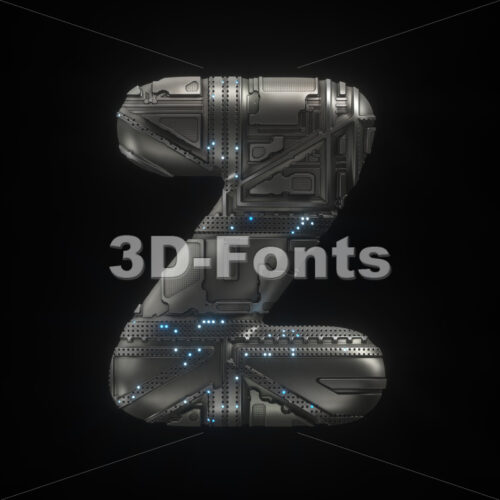 futuristic alphabet letter Z - Upper-case 3d font - 3D Fonts Collections | Top Quality Letters, Numbers and Symbols !