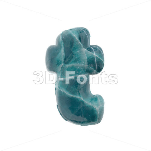 blue ice character T - Lower-case 3d letter - 3D Fonts Collections | Top Quality Letters, Numbers and Symbols !