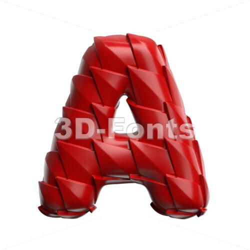 dragon letter A - Capital 3d character