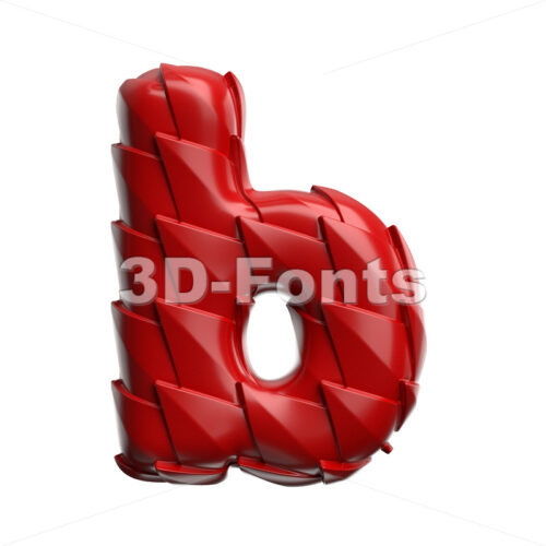 chinese dragon scale alphabet character B