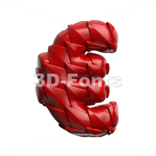 dragon euro currency sign - 3d Business symbol