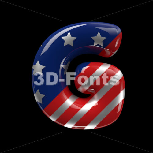 Uppercase USA comics character G - Capital 3d font
