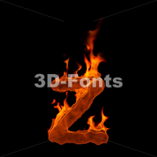 flamig 3d character Z
