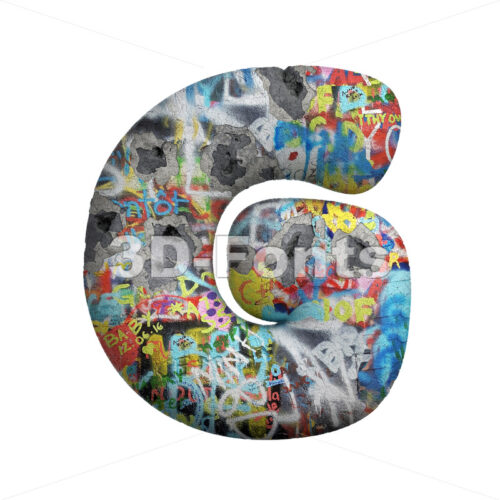 Uppercase Graffiti character G - Capital 3d font - 3D Fonts Collections | Top Quality Letters, Numbers and Symbols !