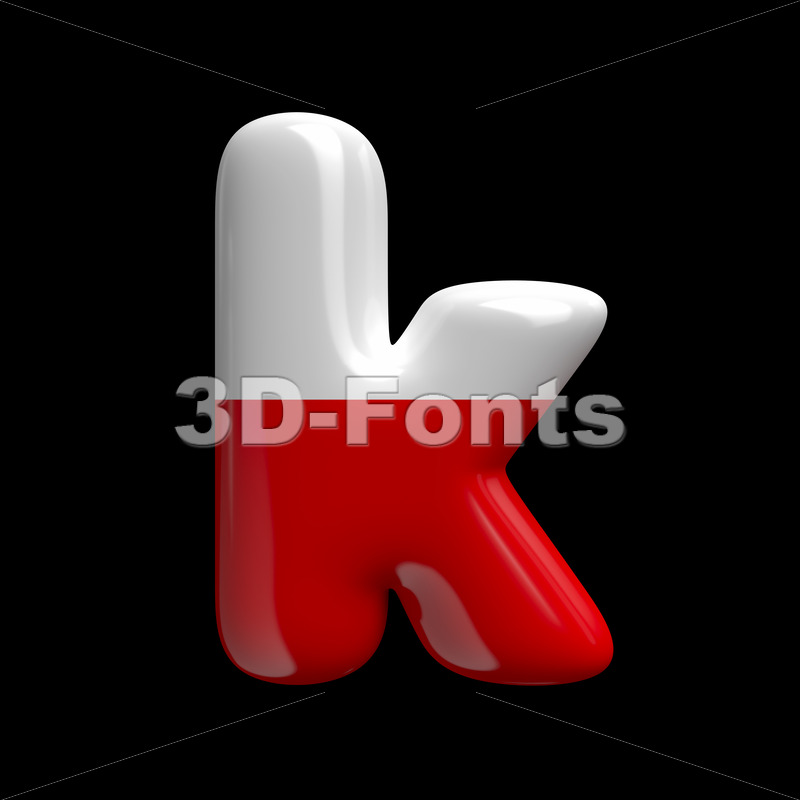 Lower-case polish flag character K