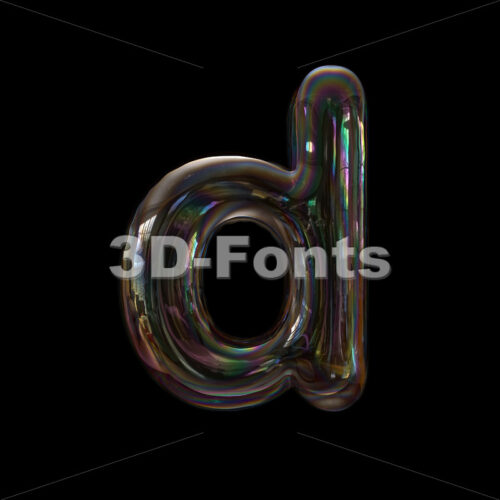 transparent alphabet letter D - Lowercase 3d font - 3D Fonts Collections | Top Quality Letters, Numbers and Symbols !