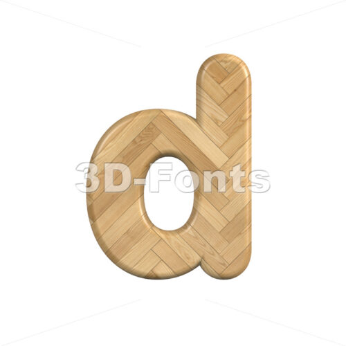 wooden alphabet letter D - Lowercase 3d font - 3D Fonts Collections | Top Quality Letters, Numbers and Symbols !