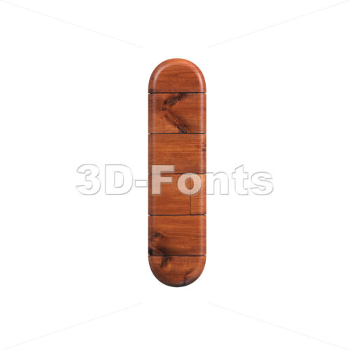 3d Small letter L covered in wood plank texture - 3D Fonts Collections | Top Quality Letters, Numbers and Symbols !