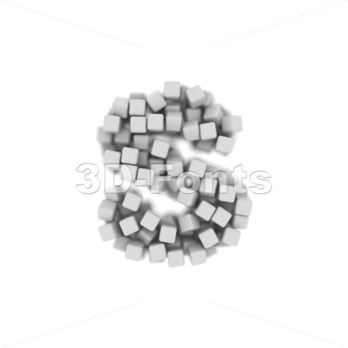 box letter S - Lowercase 3d font - 3D Fonts Collections | Top Quality Letters, Numbers and Symbols !