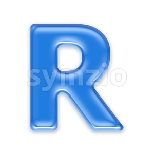 jelly letter R - Uppercase 3d font Stock Photo
