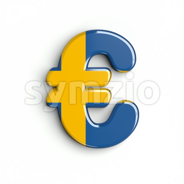 sweden euro currency sign - 3d business symbol Stock Photo