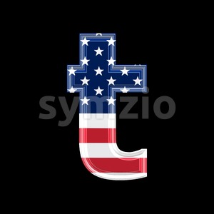 American letter T - Lower-case 3d font Stock Photo