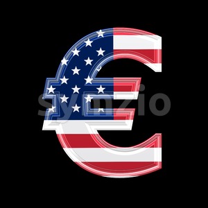 US euro currency sign - 3d business symbol Stock Photo