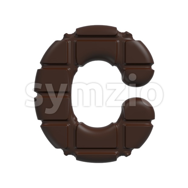 3d cacao font C