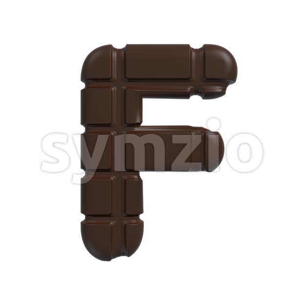 Cacao letter F