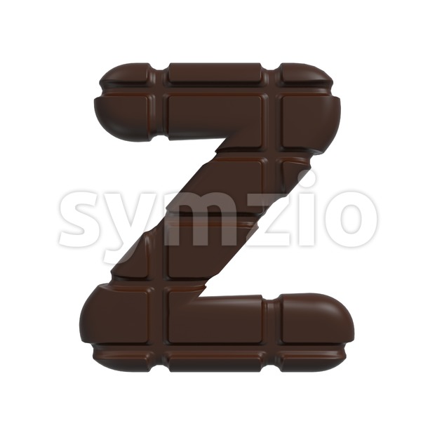 Chocolate letter Z