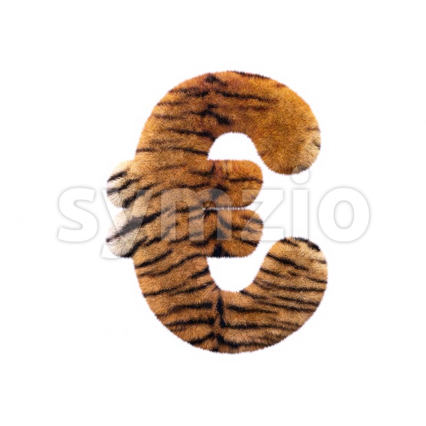 Tiger euro currency sign - 3d business symbol Stock Photo