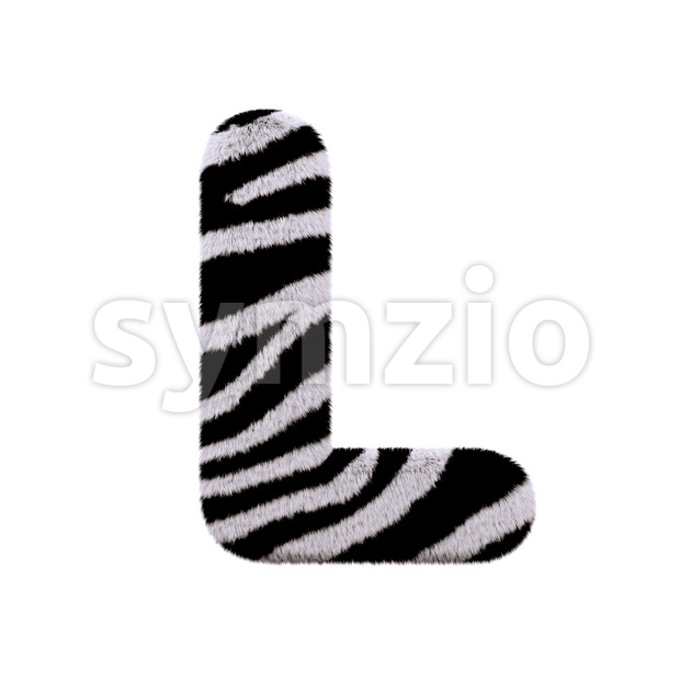 Zebra 3d font L